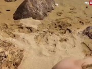 Julia Pink Gives Dogging Session While Sucking Cock At The Beach - Mydirtyhobby 8/16