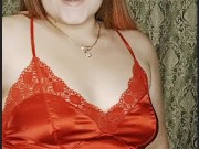 juicy redhead in a red dress 11/16