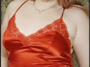 juicy redhead in a red dress 16/16