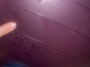 Yoga ball fun with massive dildo 14/16