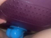 Yoga ball fun with massive dildo 9/16