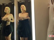 Try on haul transparent clothes, see through Try on haul , in the fitting room. Naked mycandyalice 2/16