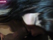 Una buena chupada de pija a mi hermanastro para que me acabe en las tetas 10/16