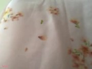 Fondling my nipples, getting ready to leave my house with them HARD 🌼🌼 4/16