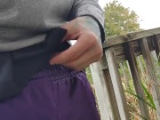 Uncut Cock Pissing OUTSIDE in PUBLIC -UncutAtNight- 1/16