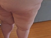 BBW Walking in G-string abs high heels 7/16