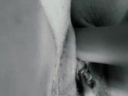 Solo play with fat cock