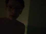 Strip naked and ride the elevator 12/16