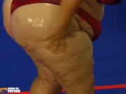 Chubby MILF gets her hairy cunt satisfied with toys and banged by a fat man with big dick 3/16