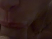 Amateur wife interrupted game night with blowjob 7/16