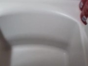 Peeing in the tub
