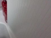 Peeing in the tub 6/16