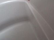 Peeing in the tub 8/16