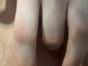 Quick play with my freshly shaved pussy 2/16