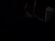 Daddy fucks me doggy style until he cums on my ass 4/16