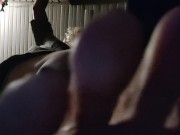 Tall Giantess stepping on little men with her big barefeet over and over 12/16