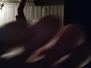 Tall Giantess stepping on little men with her big barefeet over and over 13/16