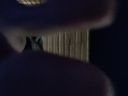 Tall Giantess stepping on little men with her big barefeet over and over 3/16