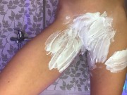 SHAVing pussy, shaving legs, shaving armpits, Pee 9/16