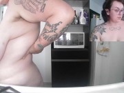 doing the dishes completely naked 16/16