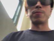 I couldn't help masturbating in the bathroom when I was taking the brake of my class.