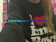 Brunette Loves EMOS so much she plays with her pussy 1/16