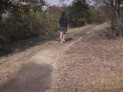 テスト前の勉強熱心な彼女に、大人の野外勉強を伝授！あまりの気持ちよさから彼女は自ら足ピンオナニーを繰り広げる（個人撮影、素人、日本人） 1/16