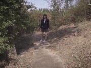 テスト前の勉強熱心な彼女に、大人の野外勉強を伝授！あまりの気持ちよさから彼女は自ら足ピンオナニーを繰り広げる（個人撮影、素人、日本人） 2/16