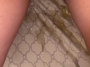 Babe wakes up and pisses the bed 4/16