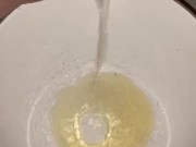 Girl Pees in mixing bowl 5/16