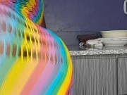 Big ass ebony step sis goes naughty in the kitchen 14/16