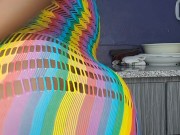 Big ass ebony step sis goes naughty in the kitchen 15/16