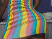 Big ass ebony step sis goes naughty in the kitchen 5/16