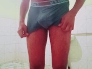 Horny Guy Masturbates his Big Cock until Cumshot 2/16