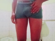 Horny Guy Masturbates his Big Cock until Cumshot 3/16