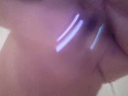 Fucking pussy in shower with vibrating dildo 2/16