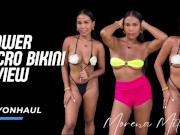 Naughty Black Flower Micro Bikini Try On 1/16