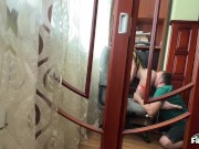 Stepson promised to help StepMom with the computer after Creampie in pussy 7/16