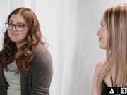 Pretty Brunette Passionately Fucks Babe 3/16