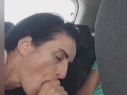 she couldn't resist anymore and sucked his dick right at the airport 5/16