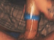 playing with homemade pocket pussy. Oily BWC 7/16