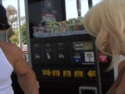 Paris Lorenz and Tatiana know that their six holes are all that really matter when it's party time. 7/16