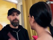 Sexy Brunette FACIALIZED After Hard Sex with Stranger- LETSDOEIT 3/16