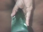 Sister getting feeling with bottle. නංගිට මෝල තදවෙලා බෝතලයක් බස්සනවා. 12/16