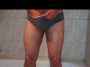 I put on her panties and pee in them 1/16