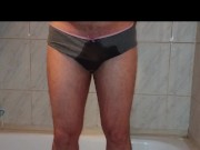 I put on her panties and pee in them 12/16