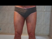 I put on her panties and pee in them 3/16