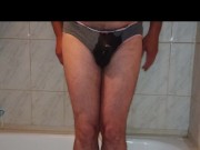 I put on her panties and pee in them 7/16