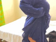 Hijab Muslim Arab Big Ass & Huge Boobs Maid Gets Hot & Undress Her Burqa & Hijab & Fucking Sex Toy 13/16