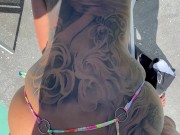 Couldn’t resist had to fuck her while tanning 8/16